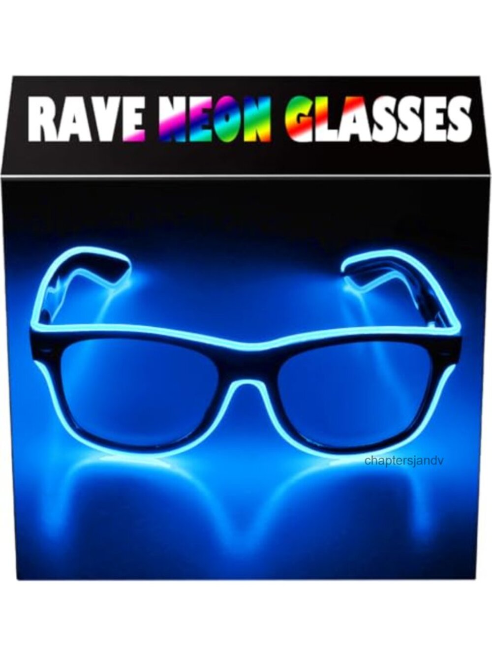 LED Light Up Neon Glasses Rave EDM Party Wayfarer Sunglasses